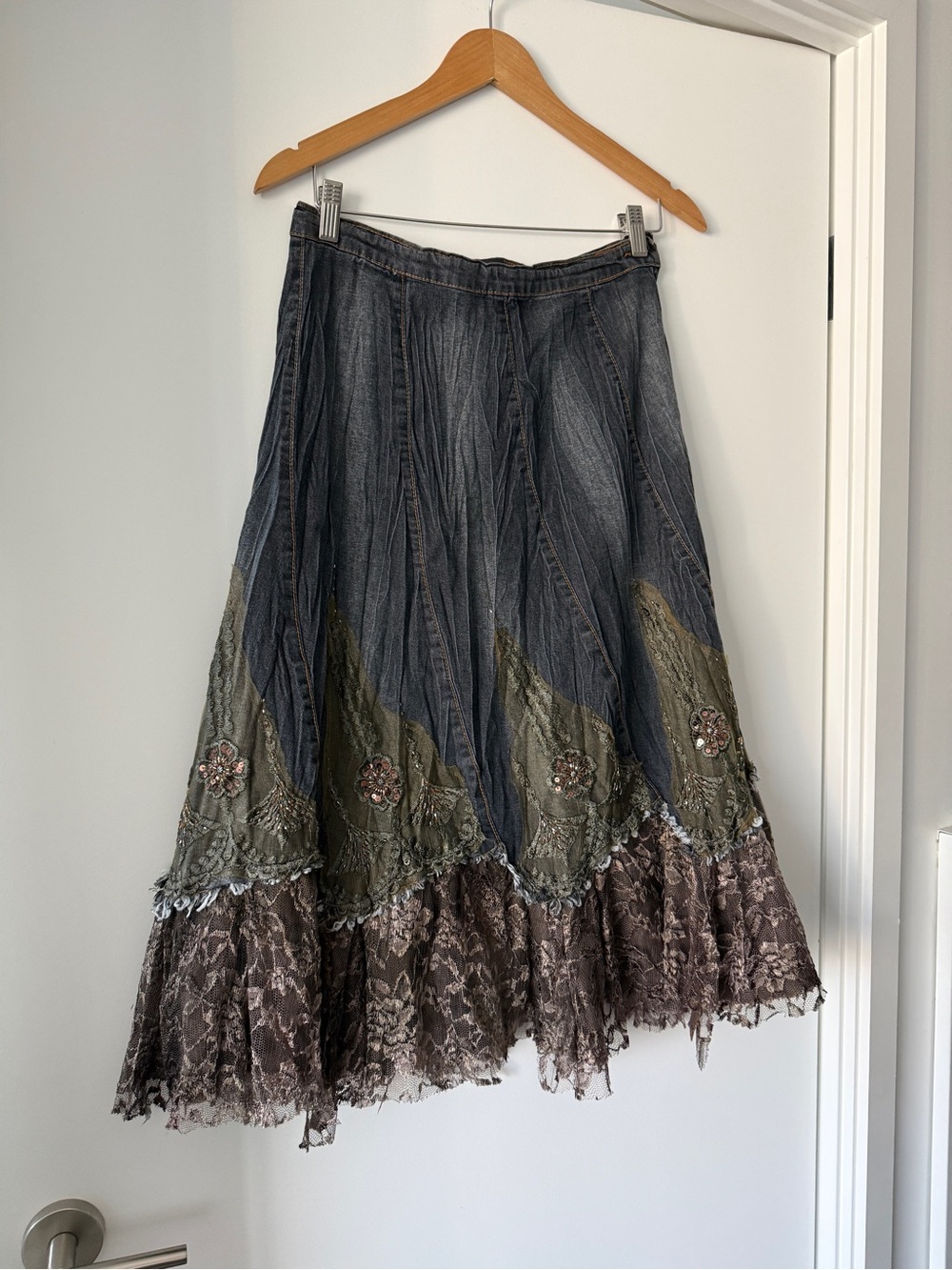 Vintage Fairycore Denim Skirt